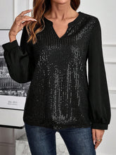 EMERY ROSE Women's V-Neck Long Sleeve Casual Comfortable Trendy Blouse